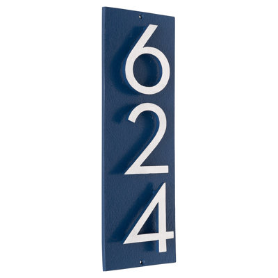 Floating 1-Line Wall Address Plaque