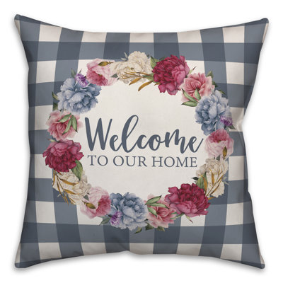  Housse de coussin Welcome to Our Home