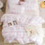 Ensemble de housse de couette Bow Bedding Ensemble de housse de couette à motif floral rose-116459321