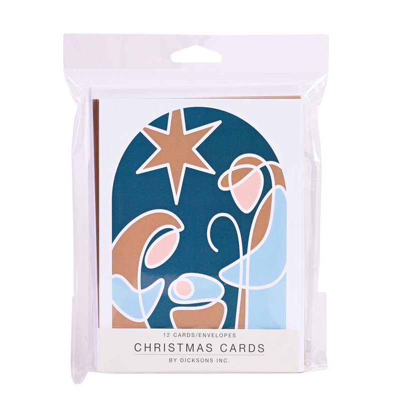 Christmas Card Nativity With Star