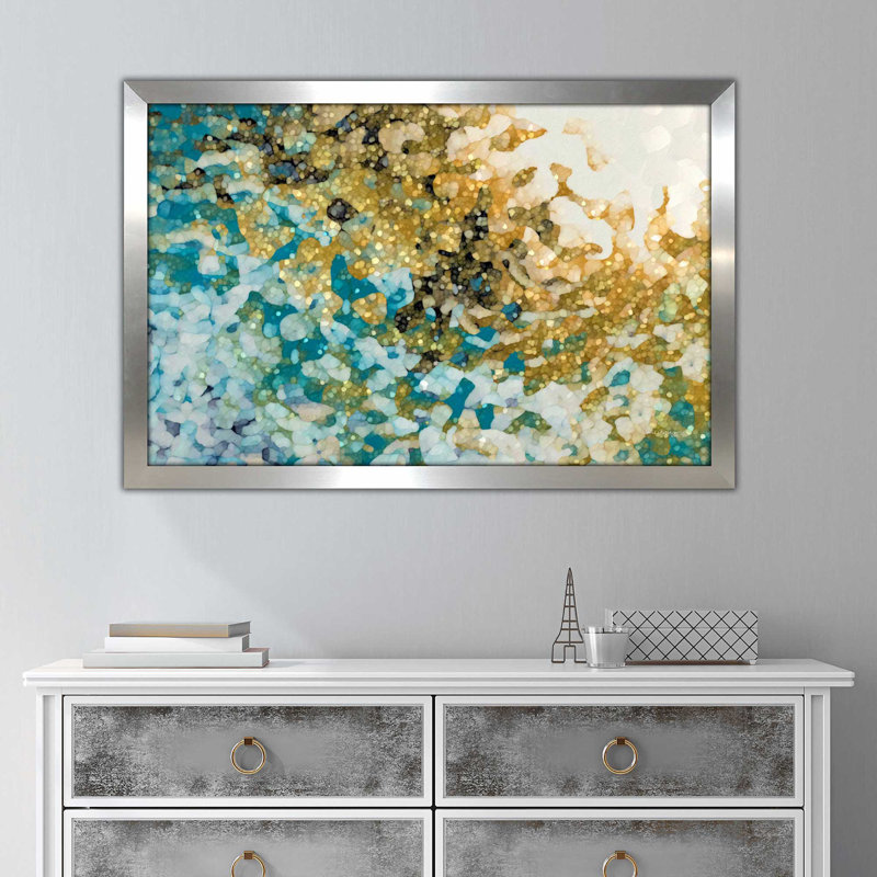 «In Perfect Peace, Isaiah 26: 3» par Mark Lawrence, reproduction d'art, Encadrement argenté, H 25,5 po x l 37,5 po x P 1 po