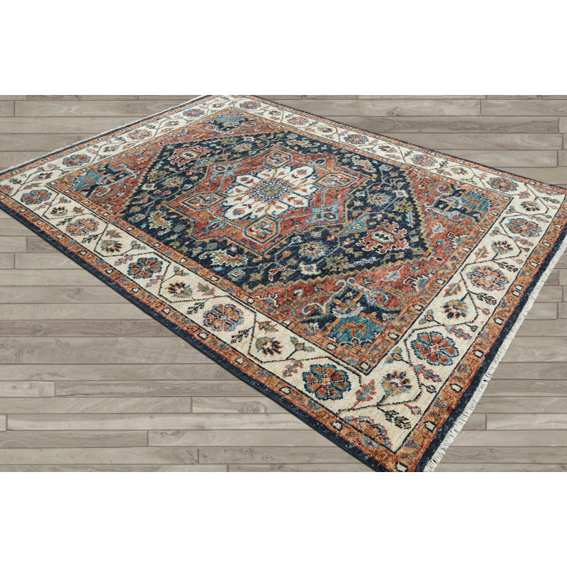 Helaena Wool Oriental Rug, Rectangle 7'8" x 9'11"