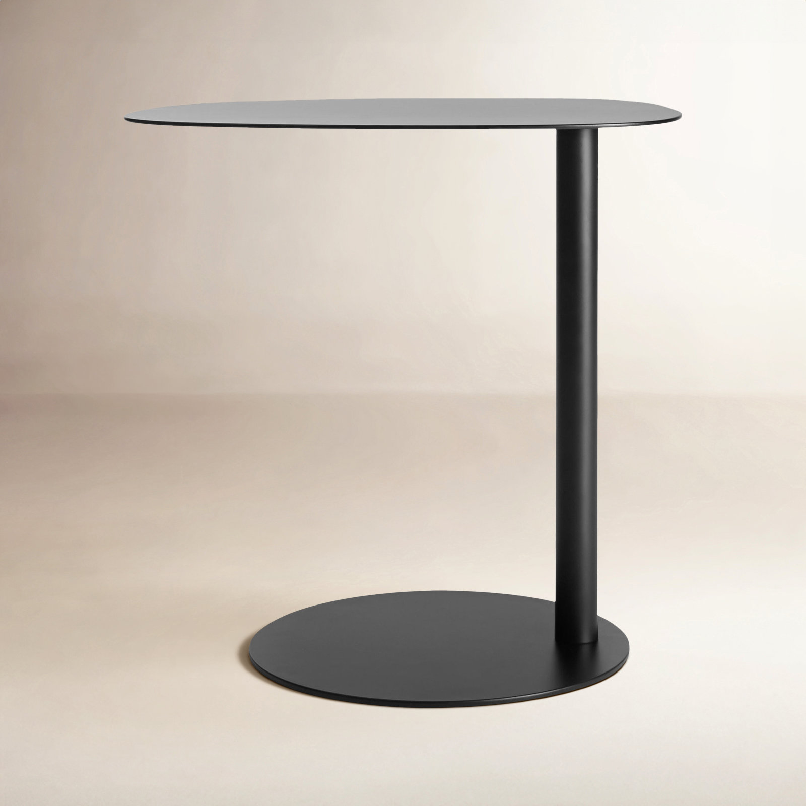 Swole Single End Table, Black, 20" H x 20" W x 15" D