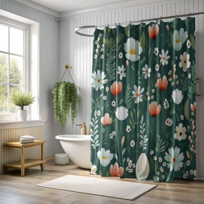 Dainty Tiny Blossoms - Premium Shower Curtain