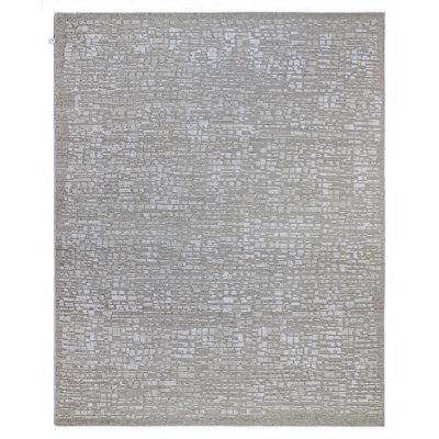 Tapis crème noué à la main de haute qualité