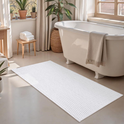Tapis pour salle de bain en chenille