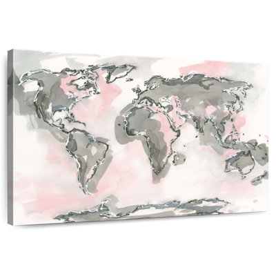 Carte du monde Aliaz rosé