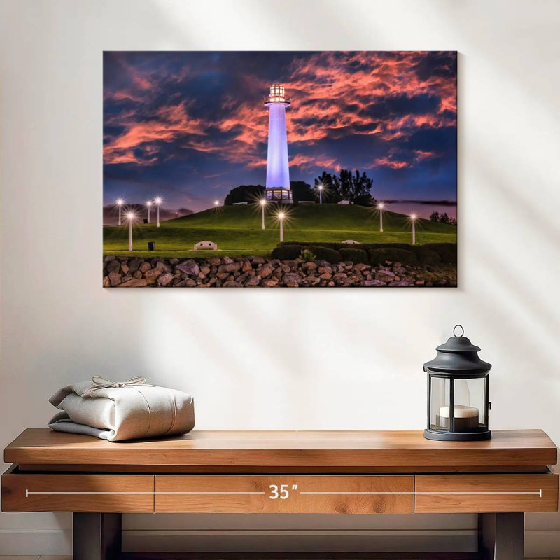 Phare d'Aletra Long Beach, H 16 po x l 24 po