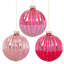 Striped Velvet Ornament, 4 Inches