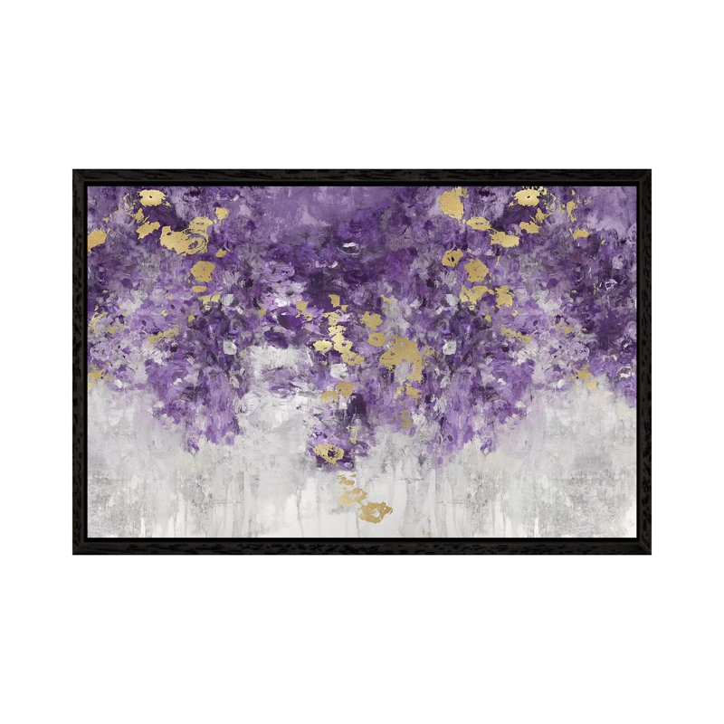 Charmed Purple 1 Piece Painting on Canvas, 66.04 cm H x 45.72 cm W, Black Framed