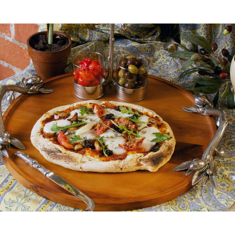 Olive Grove Solid Wood Decorative Tray