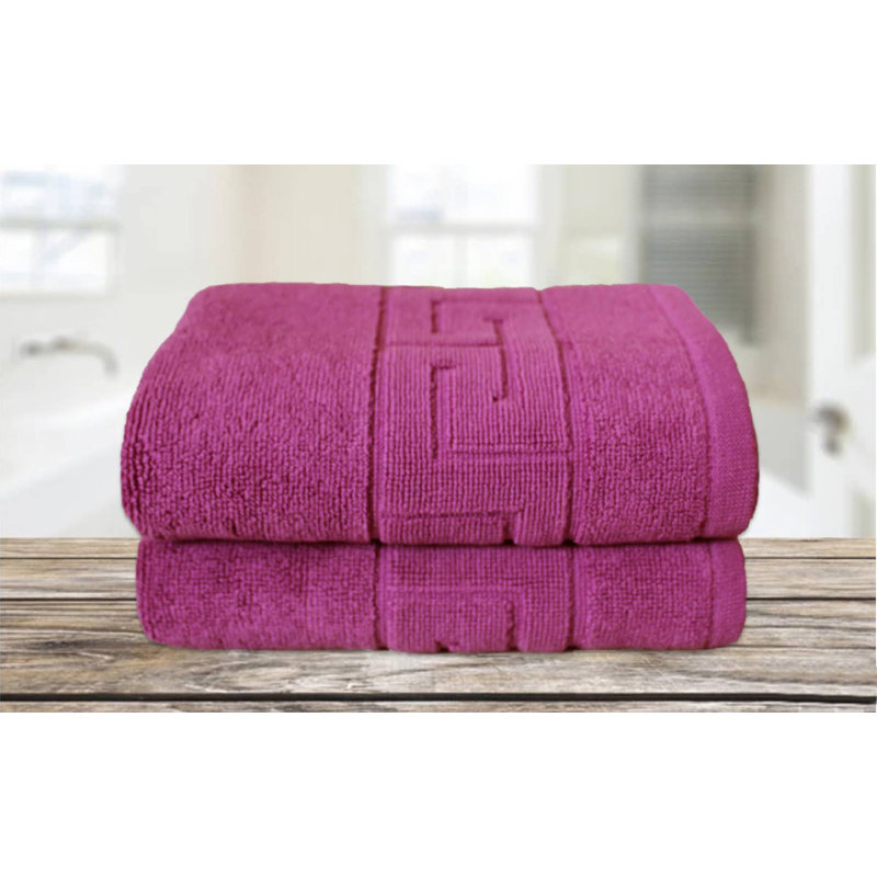 Ensemble de tapis de bain 100% coton Ryder Plush, ultra-absorbant, Mauve