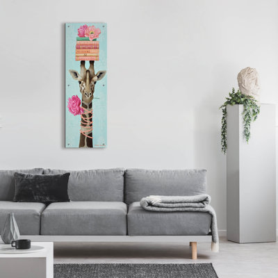  'Picking Peonies' by Heather Gauthier Art Acrylic Glass Wall Art, 16" x 48"