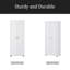Armoire de rangement avec deux portes pour salle de bain, bureau, tablette réglable, panneau de fibres à densité moyenne