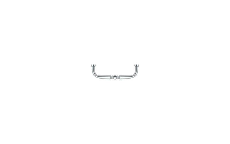 1 Center to Center Bar Pull, Polished Chrome