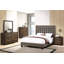 Mobilier de chambre à coucher élégant capitonné 1pc