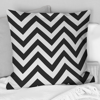 Chevron Flow II - Chevron Throw Pillow