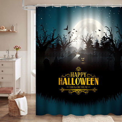 Rideau de douche Scary Pumpkins Halloween