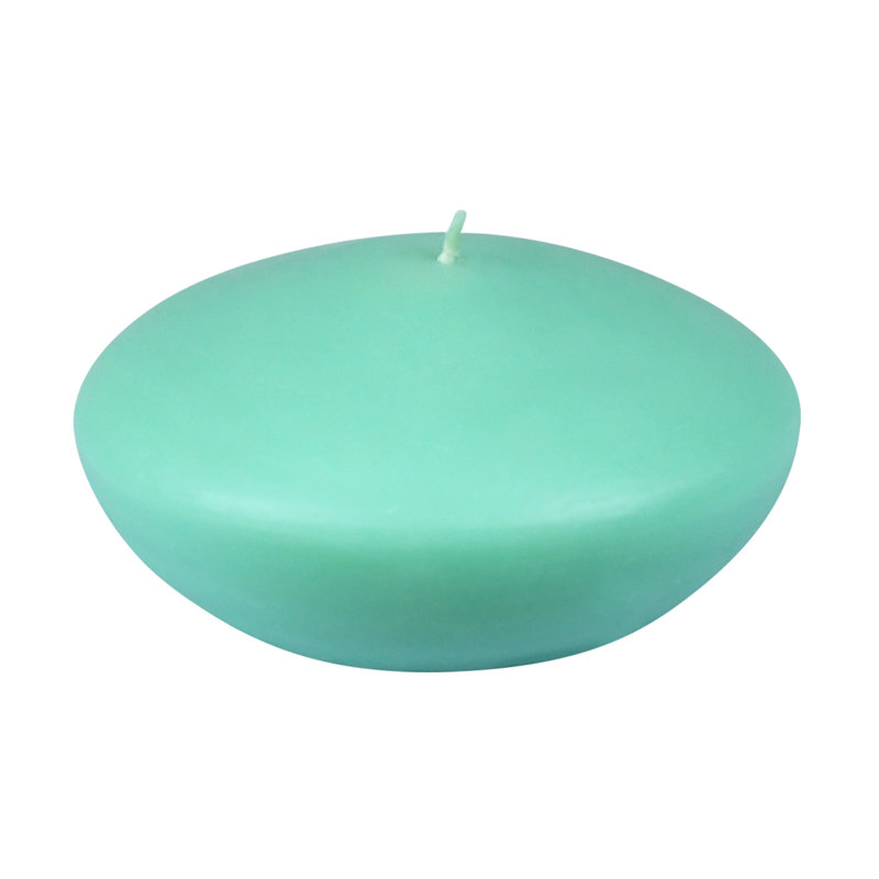 Unscented Floating Candle, White, 1.8" H x 4" Diameter, Set of 3