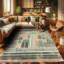 Machine Printed 152cm X 76cm Area Rug