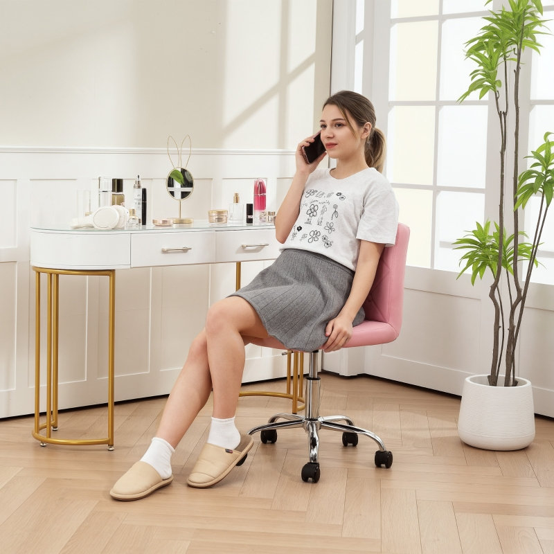 Brayden Studio Task Chair, Pink, Pink