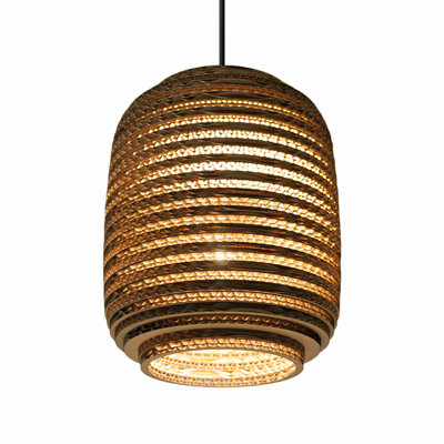 Scraplight Recycled Cardboard Pendant Light - Ausi