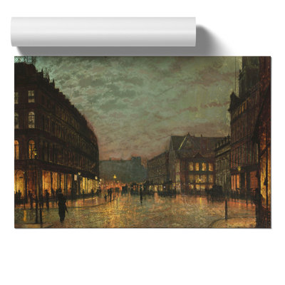 Boar Lane Leeds by John Atkinson Grimshaw - Unframed Painting