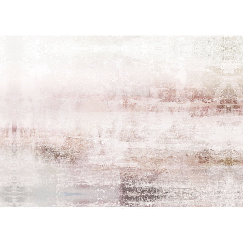 Rose abstrait - reproduction sur toile tendue, H 24 po x l 36 po