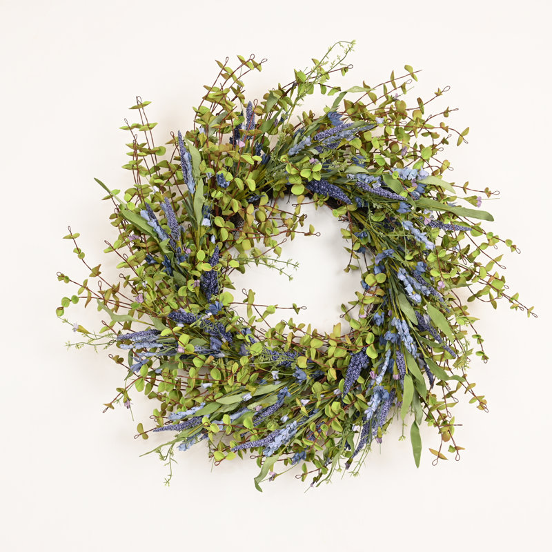 Couronne de 24 po avec porte de lavande 24 po Eucalyptus
