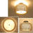 Caryle Rattan Semi Flush Mount