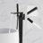 Floor Mount Tub Filler Freestanding Bathtub Faucet with 2 Function Handheld and Diverter, Solid Brass Tub Faucet-126415511