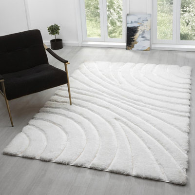 Koo Geometric Cream Area Rug