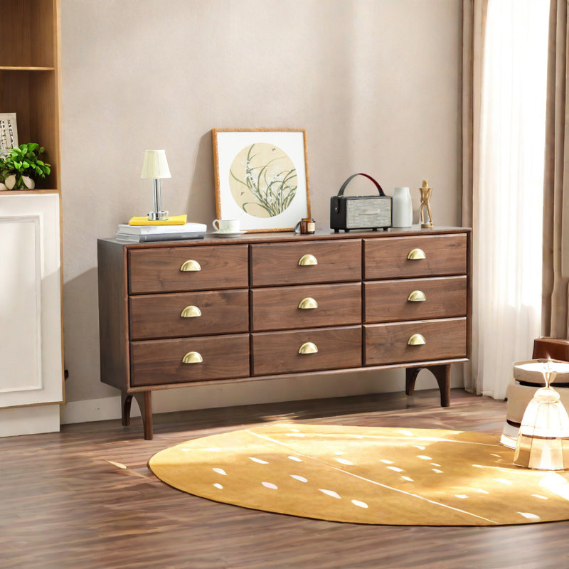 Commode d'appoint en bois massif italien