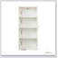 Garde-manger polyvalent blanc avec 2 portes et 3 tablettes réglables pour le rangement dans la cuisine, la salle à manger et le salon-1227929099