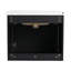 Meuble-lavabo simple 23,8 po avec lavabo en noir