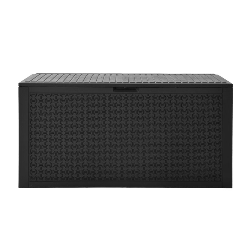 Balconera 90 Gallon Lockable Resin Deck Box, Black