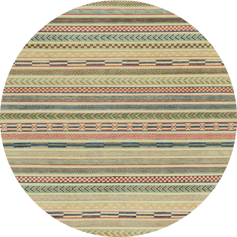 Abstract Indoor Rug, Round 4'