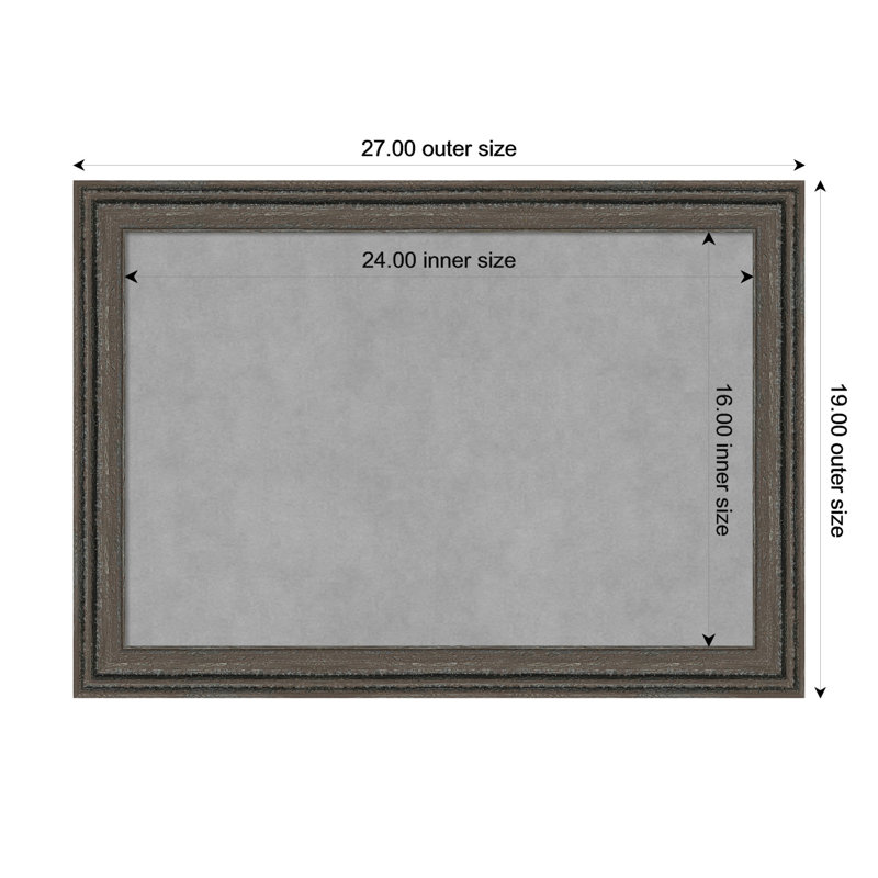 Tableau magnétique magnétique en métal, H 19 po x l 27 po