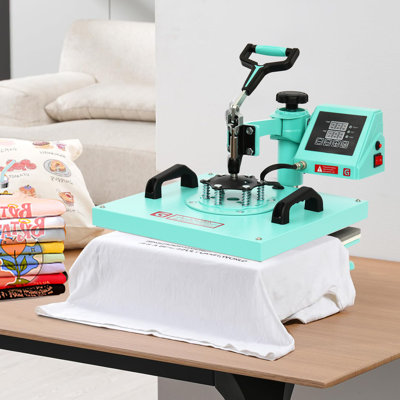 Presse à chaud 8 en 1 15 x 15 pouces – Chauffage à double tube 1400 W – Rotation à 360° – Transfert par sublimation numérique pour t-shirts, tasses, casquettes, assiettes, sacs – Presse à chaud multifonctionnelle professionnelle