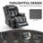 Dual Motor Infinite Position Up To 350 LBS Electric Medium Size Leatheraire Grey Power Lift Recliner Chair With 8-Point Vibration Massage And Lumbar Heating