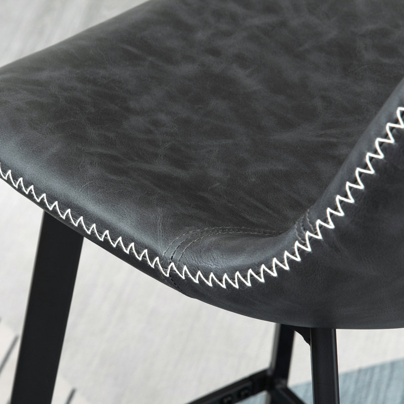 Tabouret de comptoir 27,25 po Drinkwater, Noir, noir, noir, noir