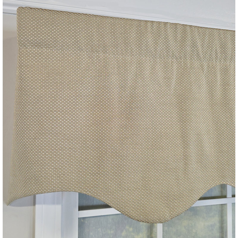 Basket Weave Regal Valance, Crème