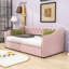 Lit de jour polyvalent en velours simple avec couchette simple-934914960