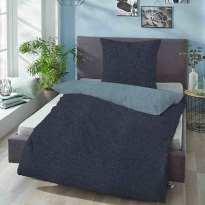 100% Cotton 170 TC Resersible Modern & Contemporary 2 Piece Duvet Cover Set