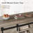 Esben 47.2'' Long Coffee Table with 2 Sliding Doors and 3 Hidden Storage Compartments-1202498835