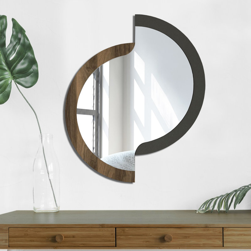 Rebeca Wood Flat Wall Mirror
