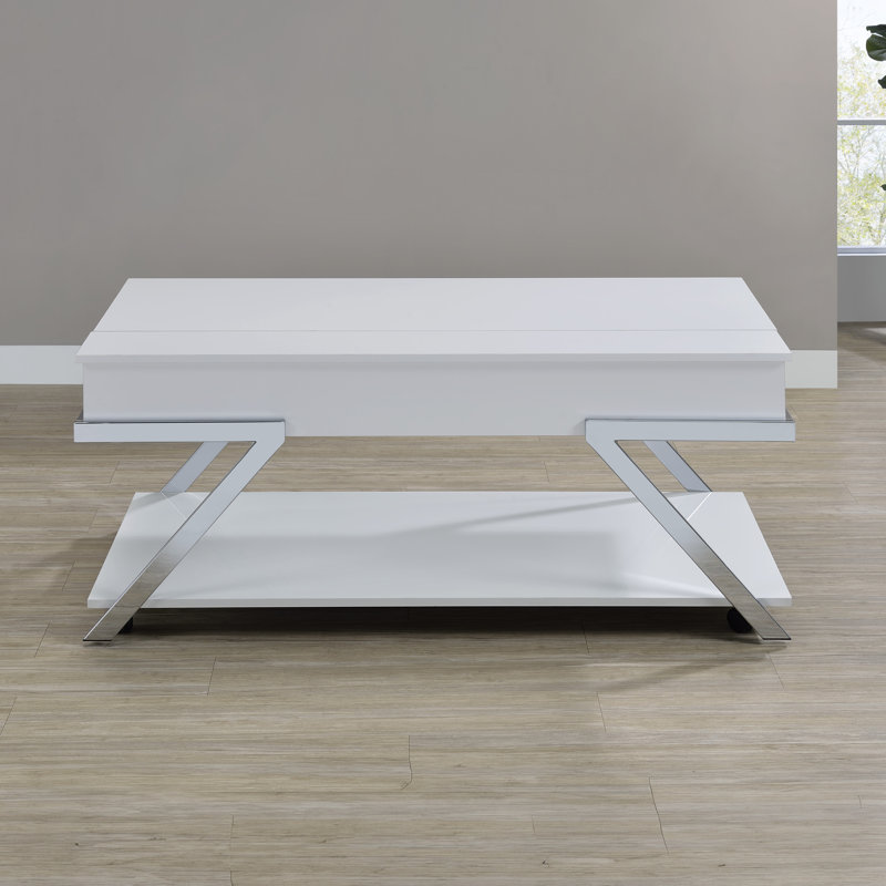 Caydae Zena Lift-Top Cocktail Table w/Casters
