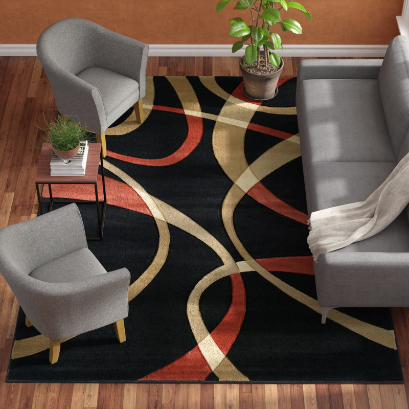 Dov Abstract Indoor Rug, Rectangle 7'10" x 10'6"