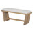 6-Piece Retro Dining Set, 1 Rectangular Table with 4 Upholstered Chairs and 1 Bench-1639635392