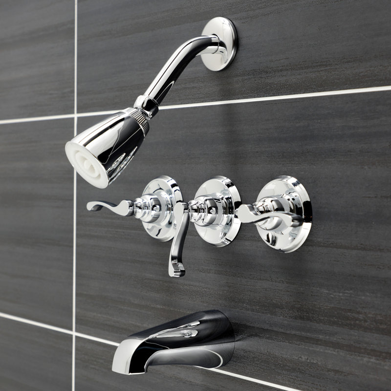 Robinet de baignoire et douche Duchess, Chrome poli